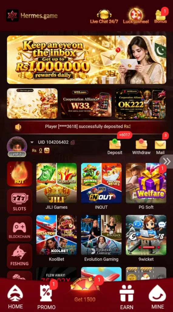 Hermespk Game mobile gaming platform
